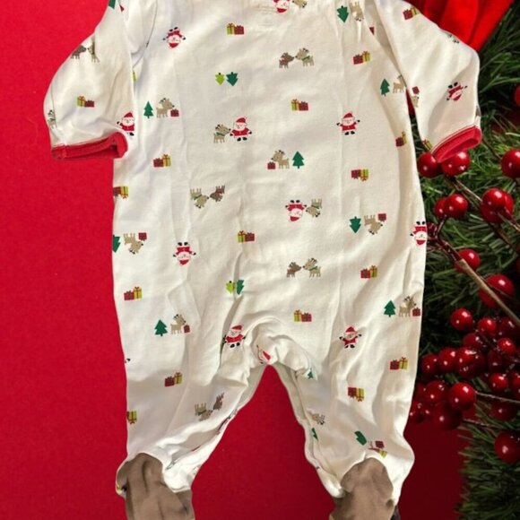 Carter's, Made With Love, Santa's Helper Christmas Bodysuit Footie - Picture 6 of 7
